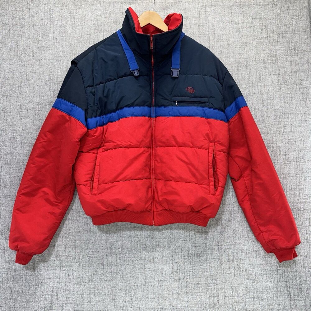 Vintage Roffe Jacket Men's Size XL Clint Skiwear Quilted Puffer 80s